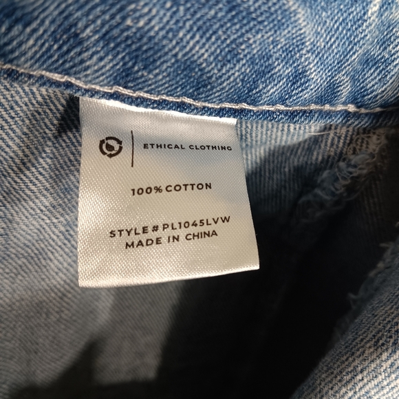 PTCL Elegant Light Blue Women's Wide Leg Jeans High Rise Flared 27 26 Small - Picture 7 of 8